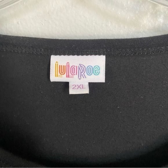 LuLaRoe Solid Black Debbie Dress - Picture 7 of 9